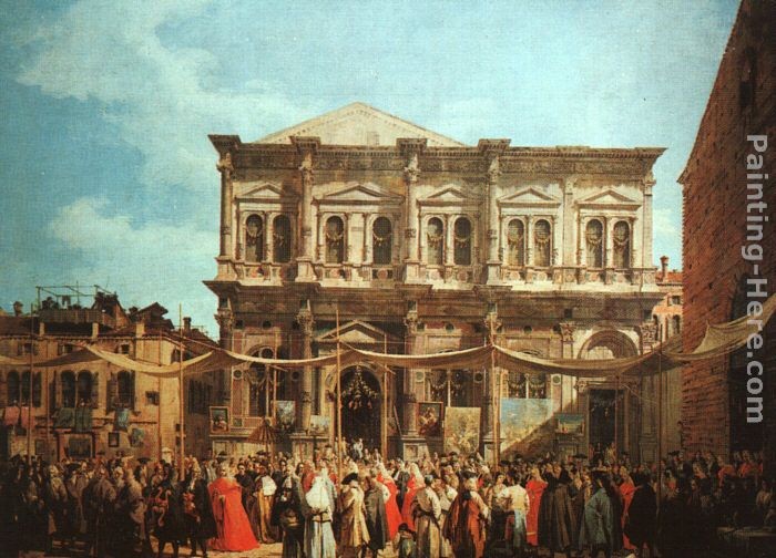 Canaletto The Feast Day of St Roch